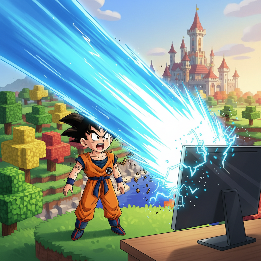 Gohan's Minecraft Mishap!