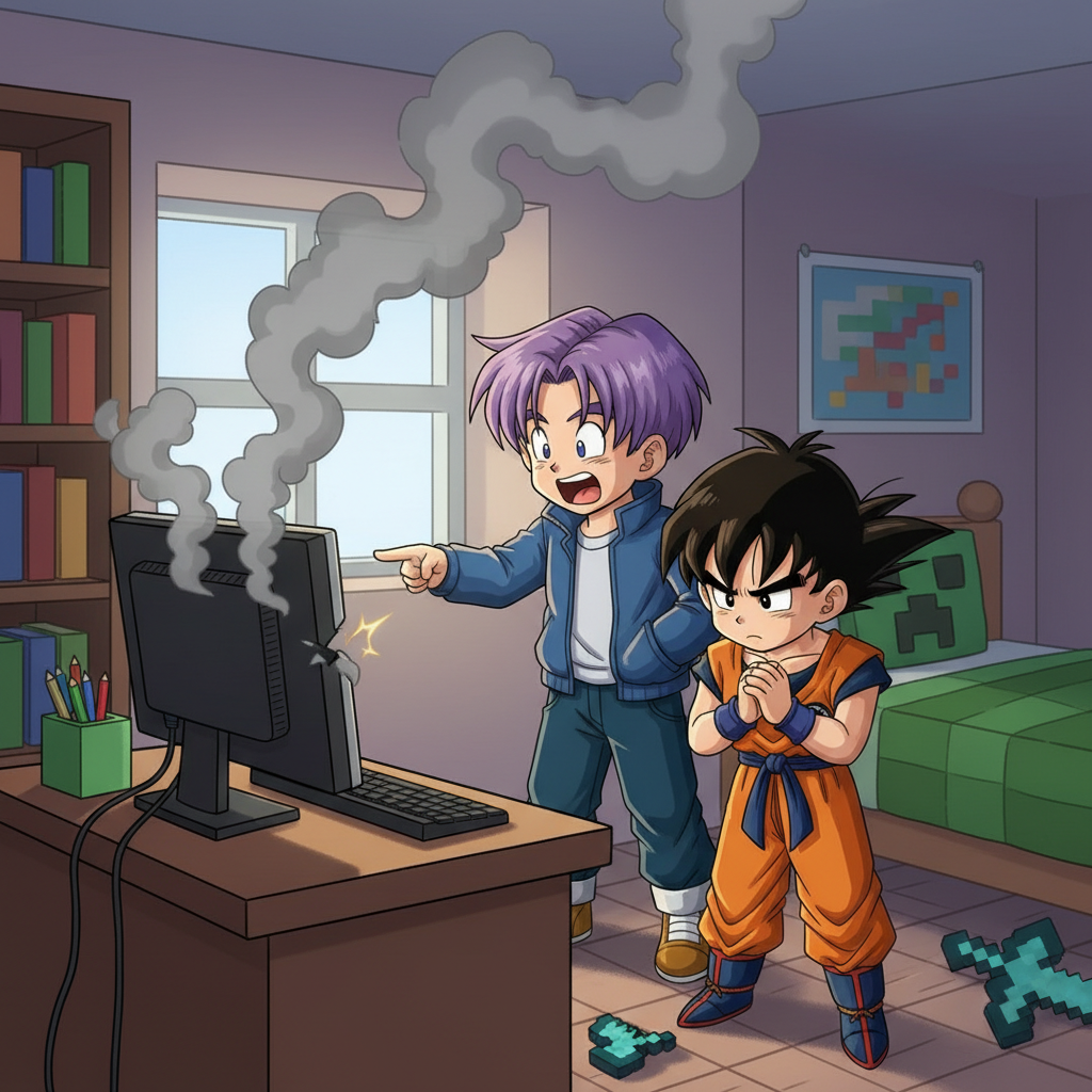 Gohan's Minecraft Mishap!