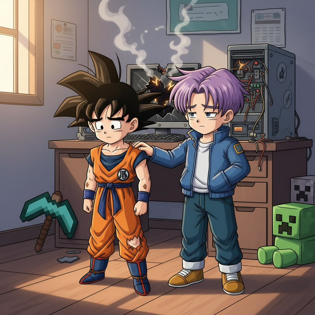 Gohan's Minecraft Mishap!