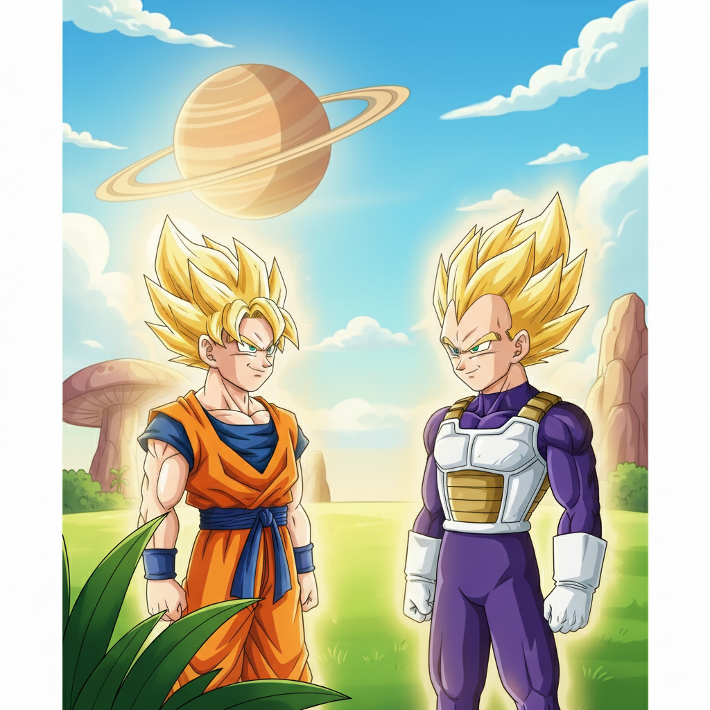 Goku and Vegeta: The Great Saiyan Transformation!