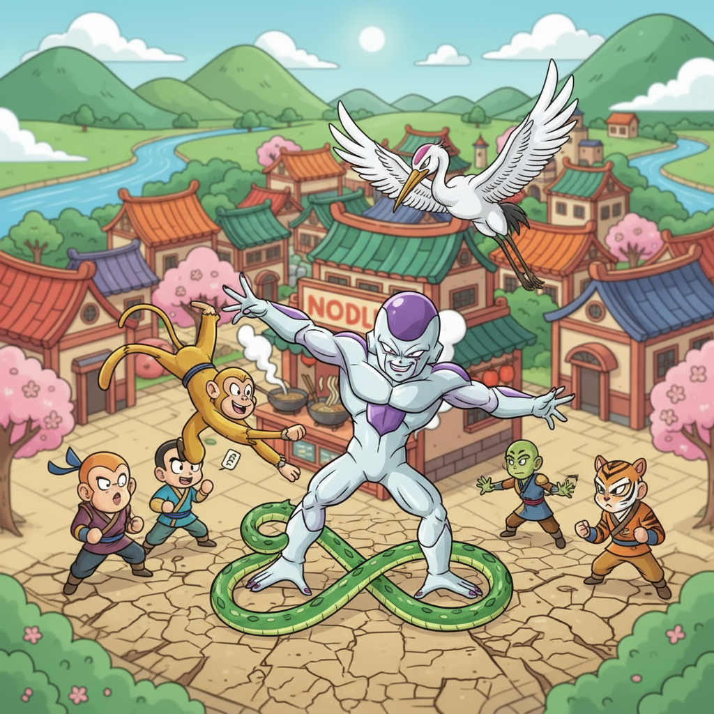 Goku and the Furious Five!