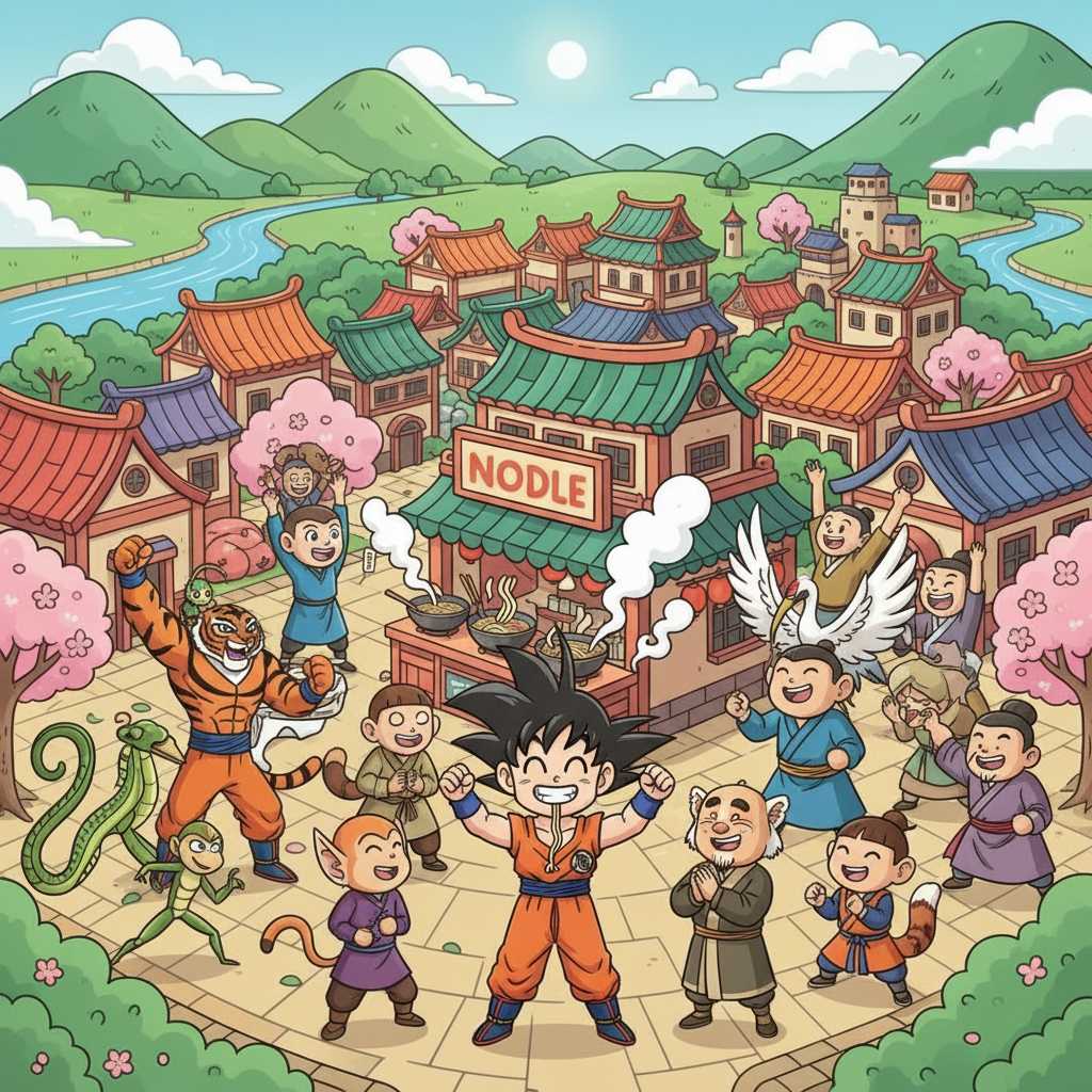 Goku and the Furious Five!