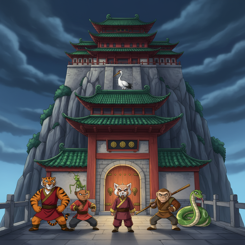 Goku and the Furious Five!