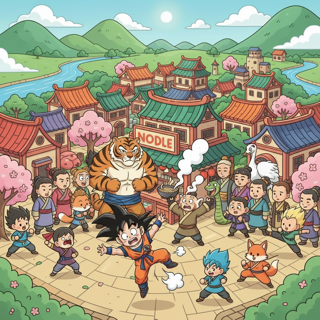 Goku and the Furious Five!