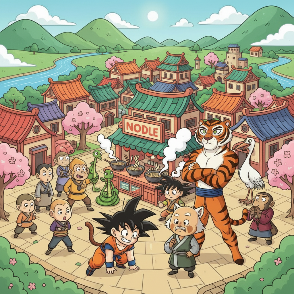 Goku and the Furious Five!