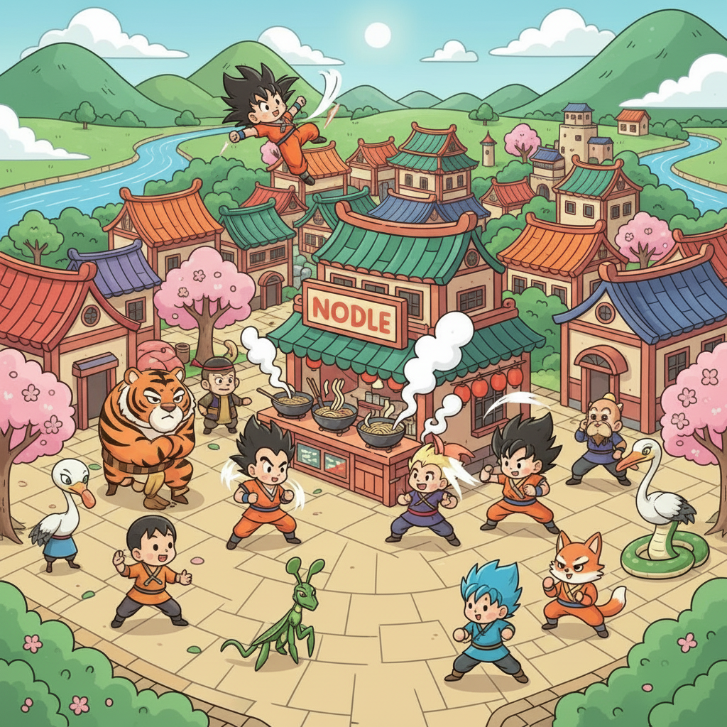 Goku and the Furious Five!