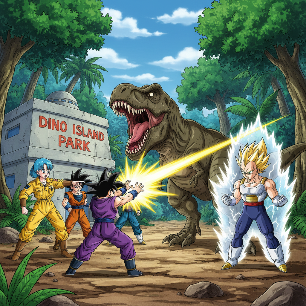 Goku's Dino Adventure!
