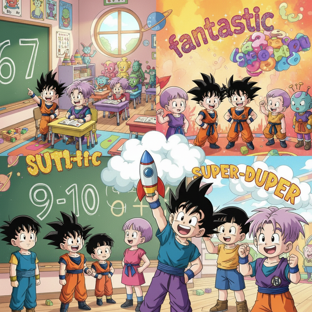 Gohan and Trunks' Big Word Adventure