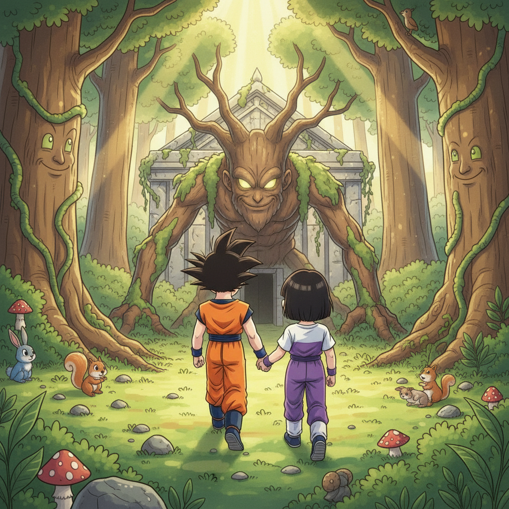Gohan and Videl's Whispering Woods Adventure