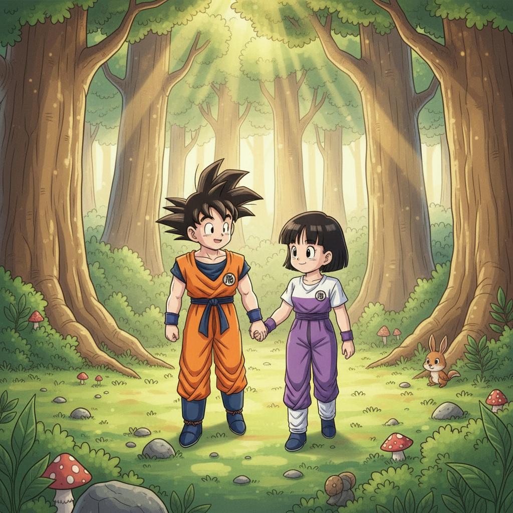 Gohan and Videl's Whispering Woods Adventure