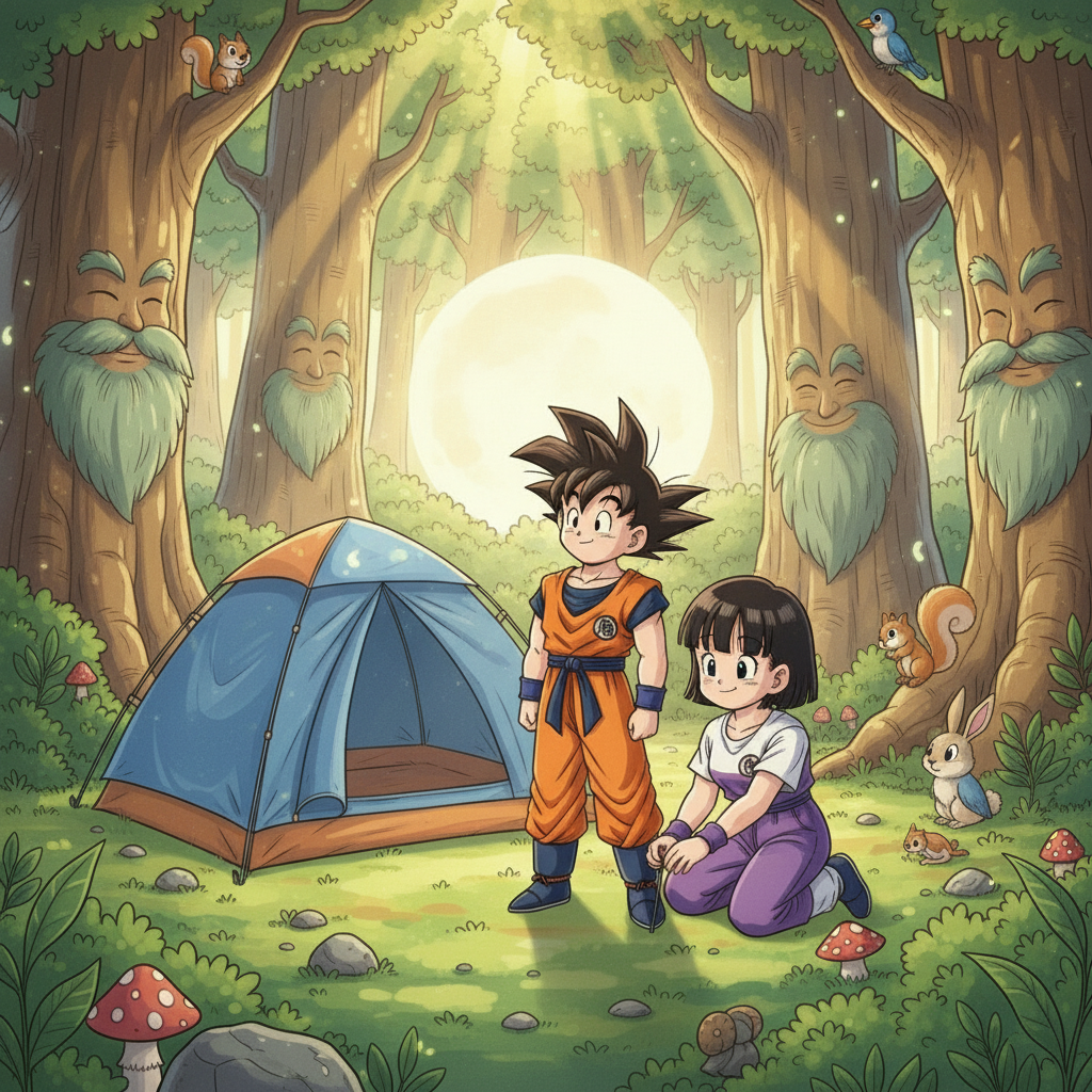 Gohan and Videl's Whispering Woods Adventure