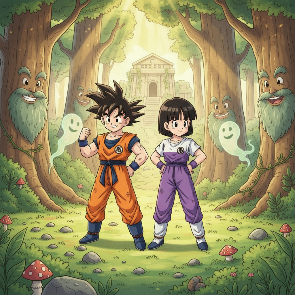 Gohan and Videl's Whispering Woods Adventure