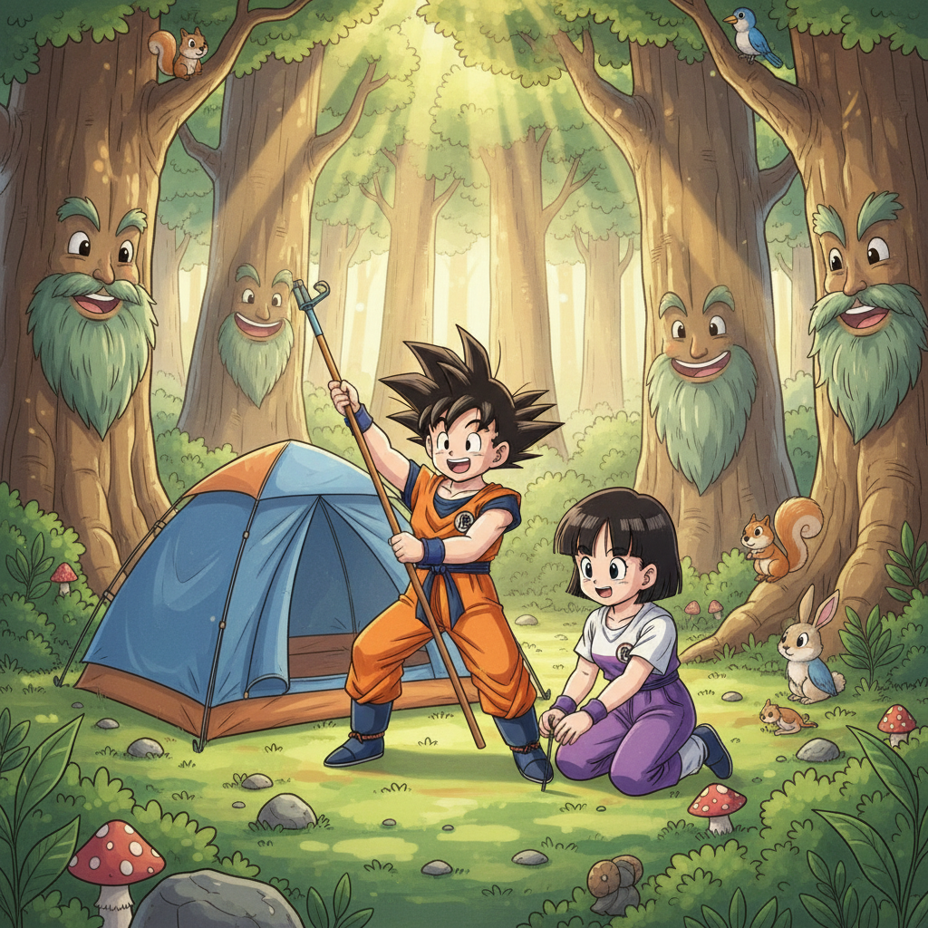 Gohan and Videl's Whispering Woods Adventure