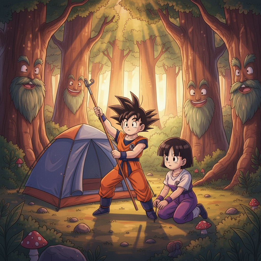 Gohan and Videl's Whispering Woods Adventure