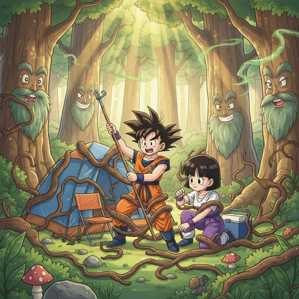 Gohan and Videl's Whispering Woods Adventure