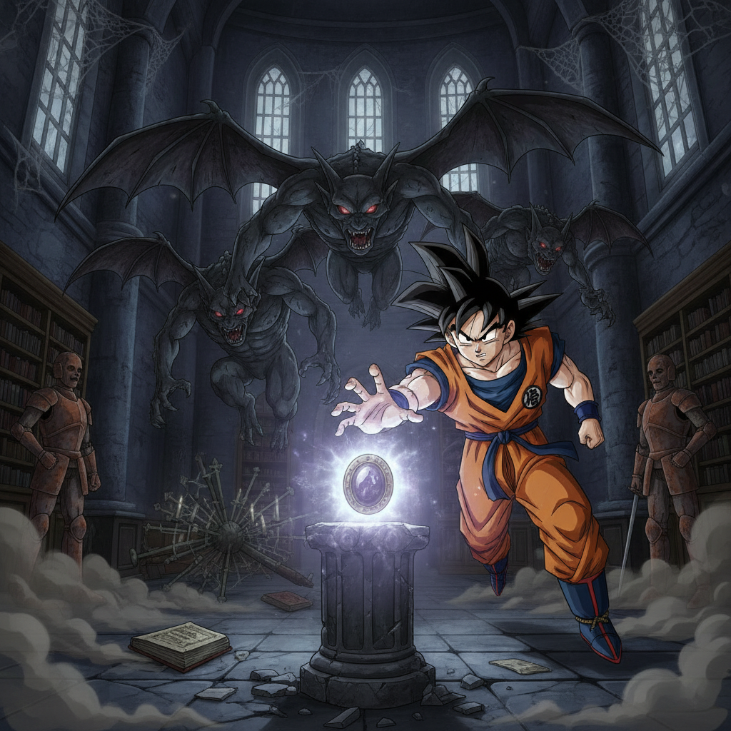 Goku and the Vampire Saiyan's Curse