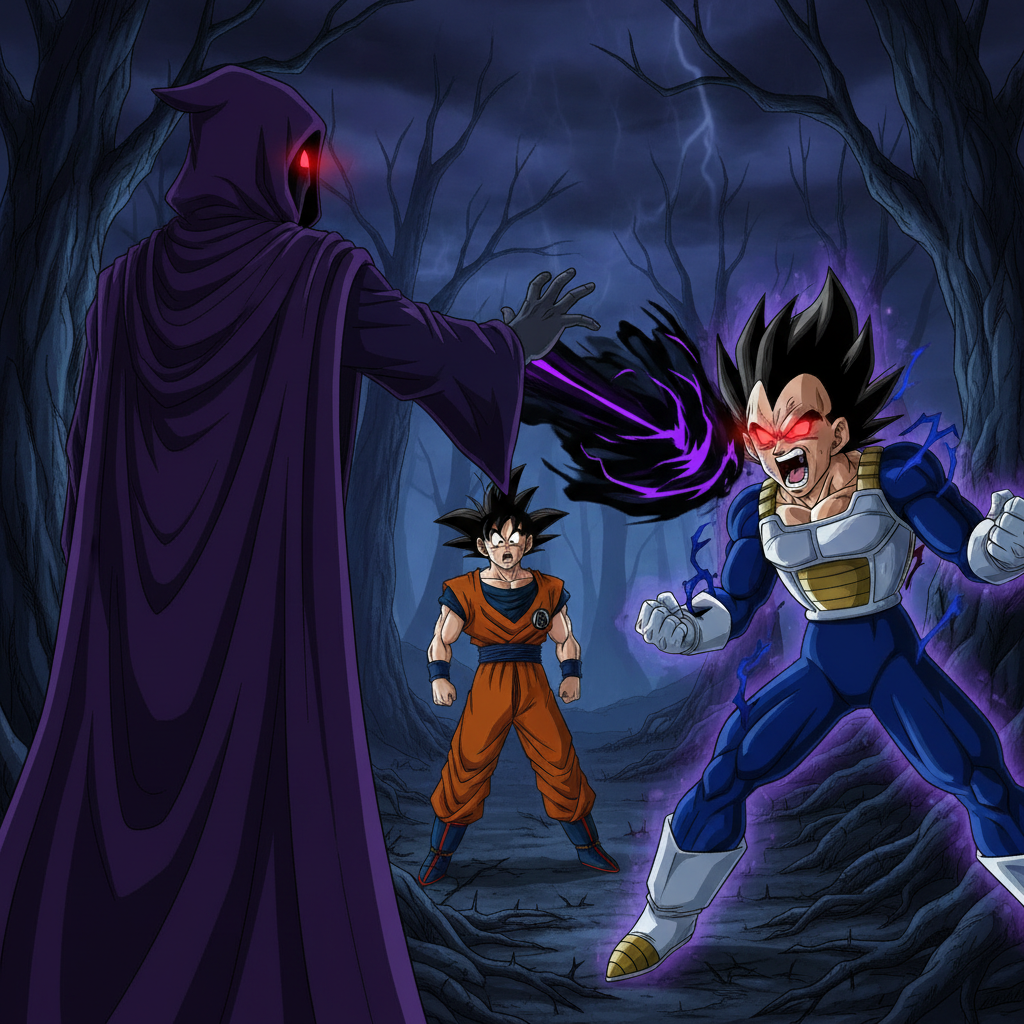 Goku and the Vampire Saiyan's Curse