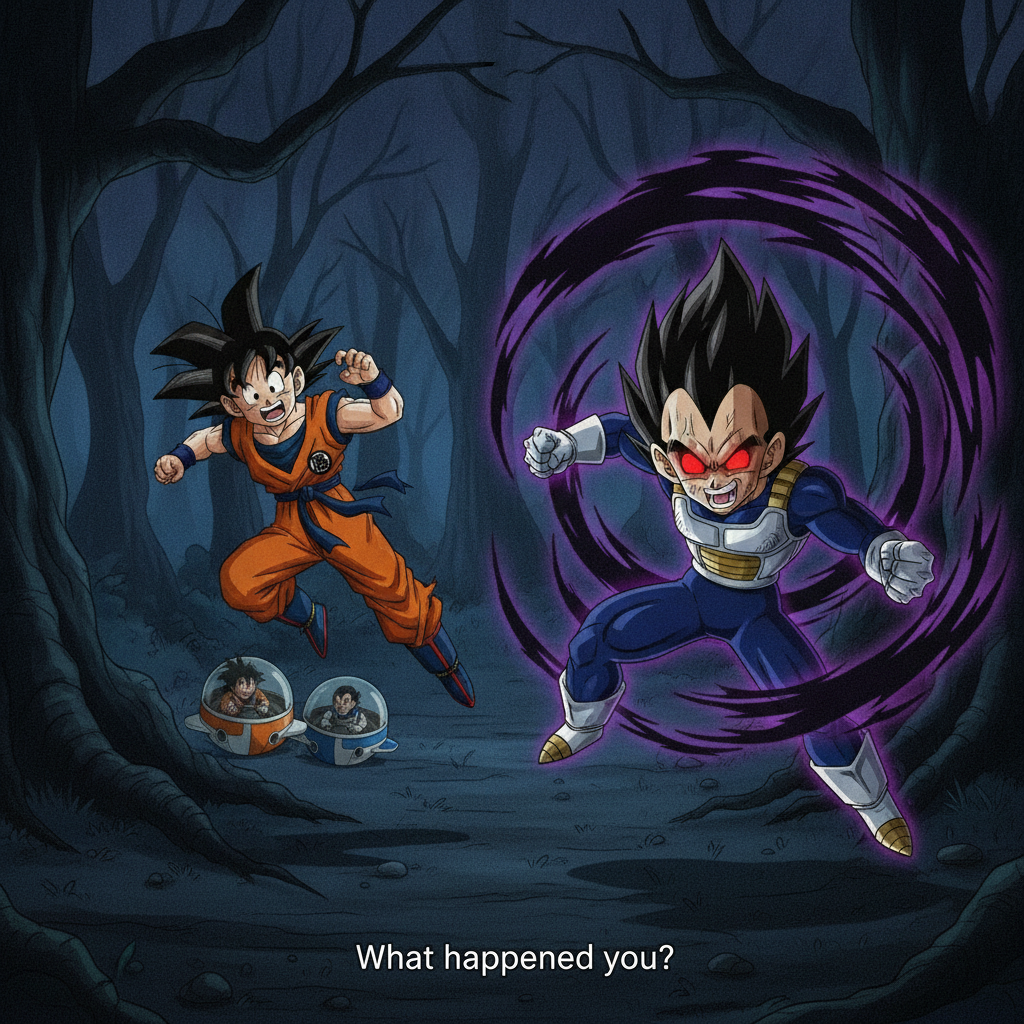 Goku and the Vampire Saiyan's Curse