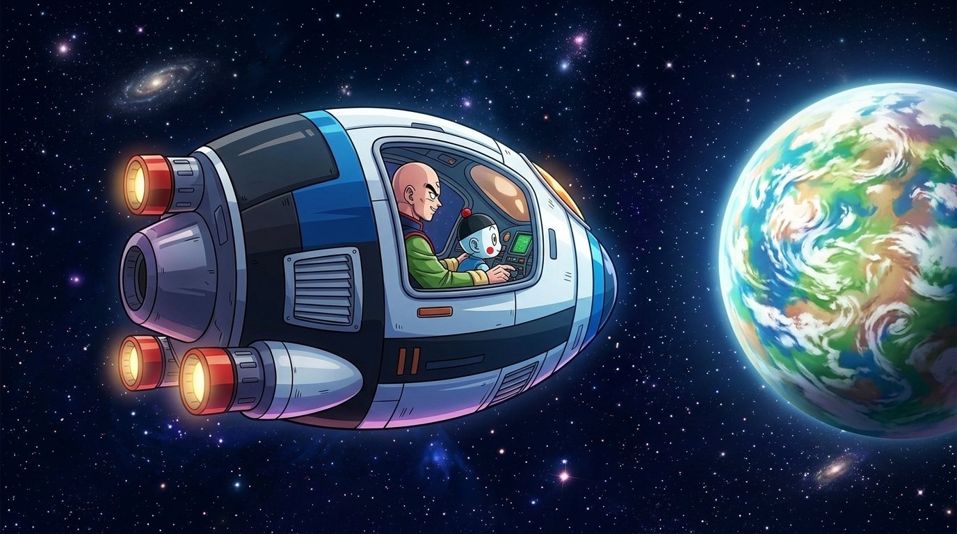Tien and Chiaotzu: Shadows in the Pink Nebula