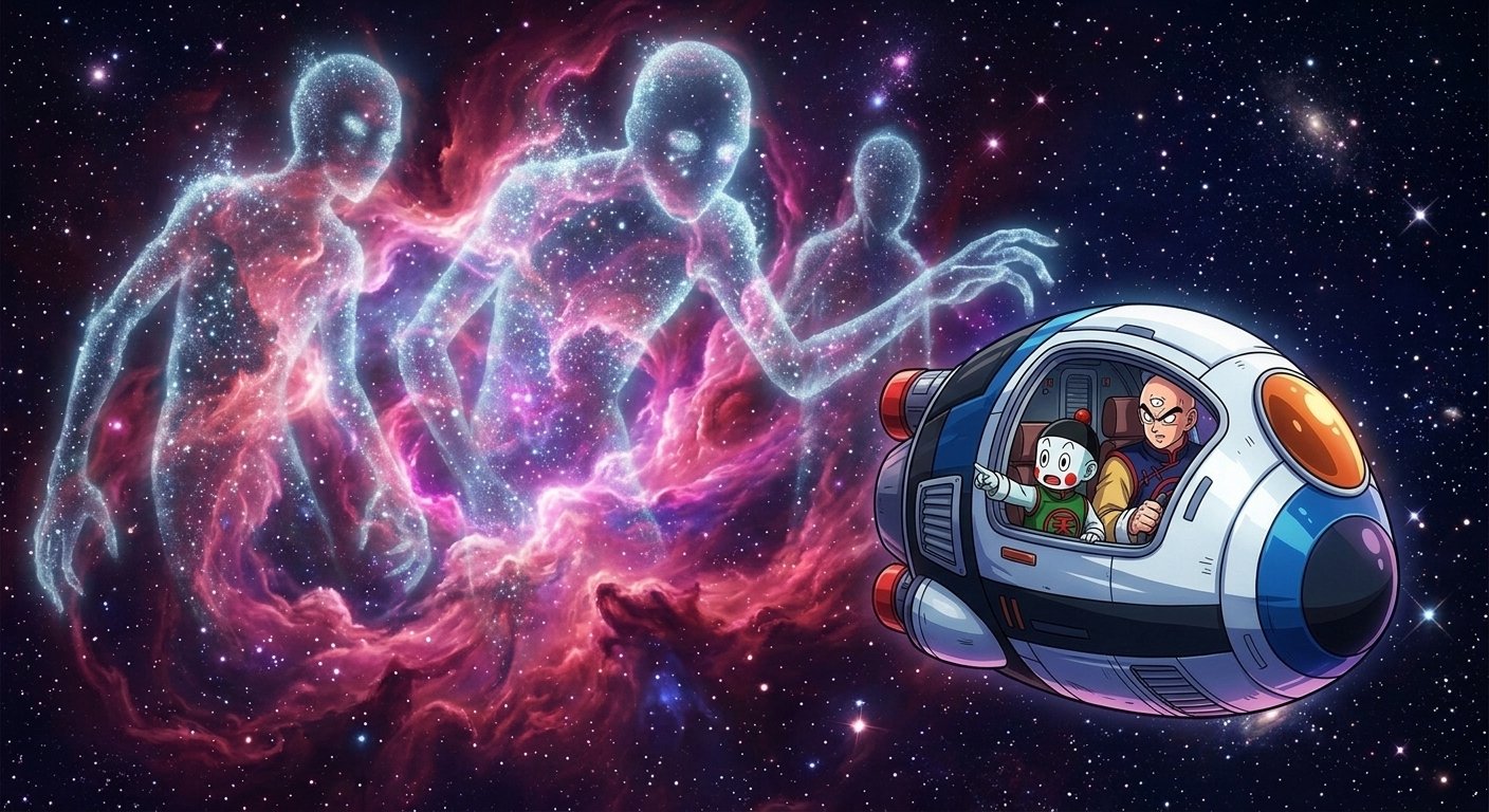 Tien and Chiaotzu: Shadows in the Pink Nebula