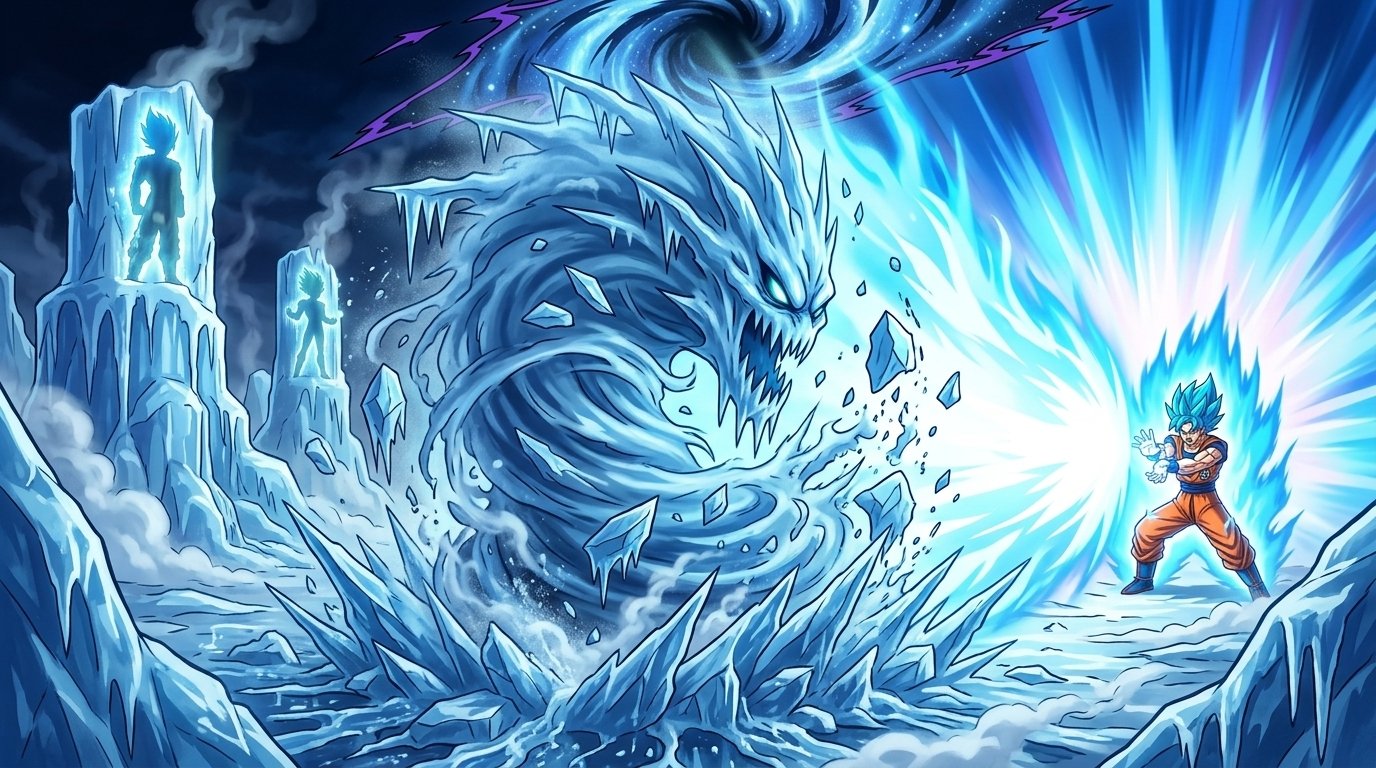 Goku and the Moon of Frozen Shadows