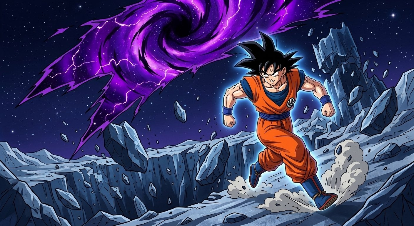 Goku and the Moon of Frozen Shadows