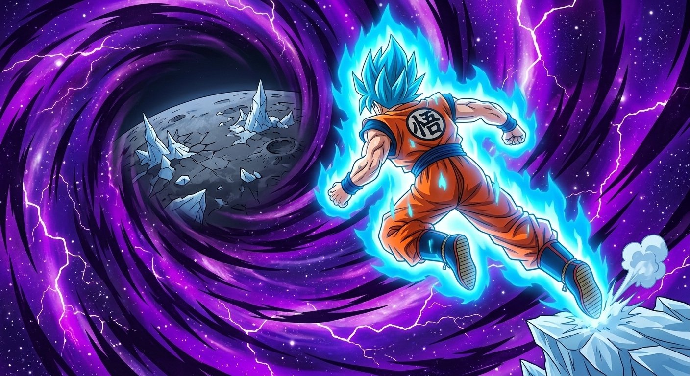 Goku and the Moon of Frozen Shadows