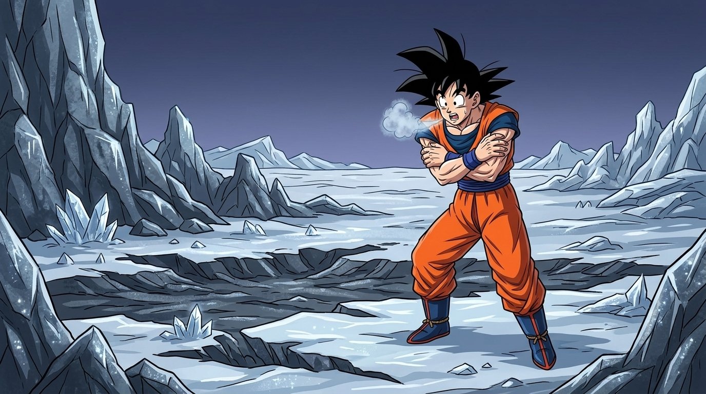 Goku and the Moon of Frozen Shadows