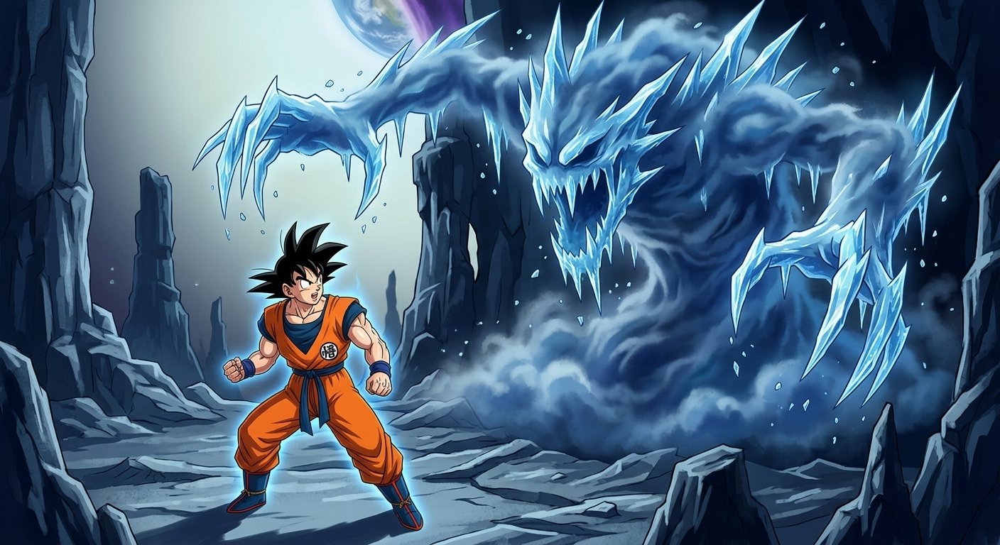 Goku and the Moon of Frozen Shadows