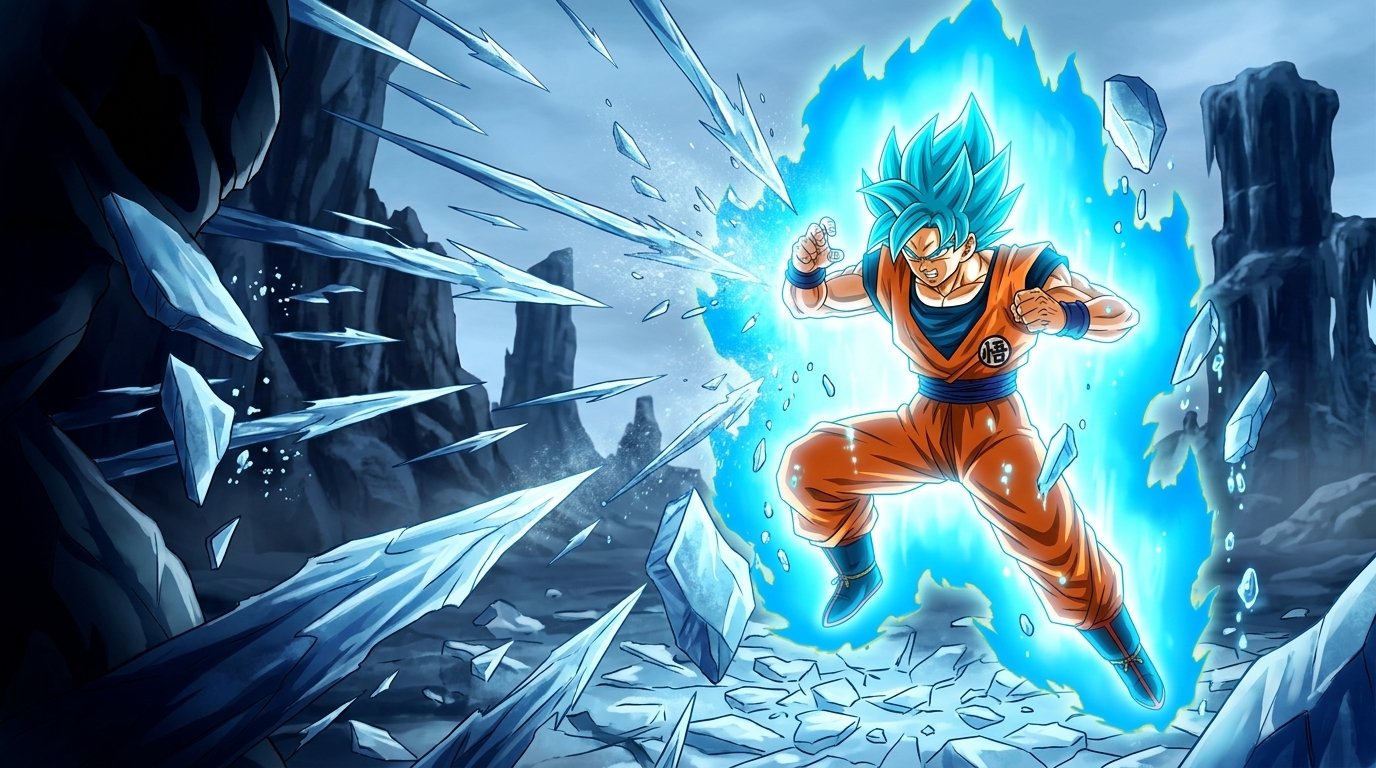 Goku and the Moon of Frozen Shadows