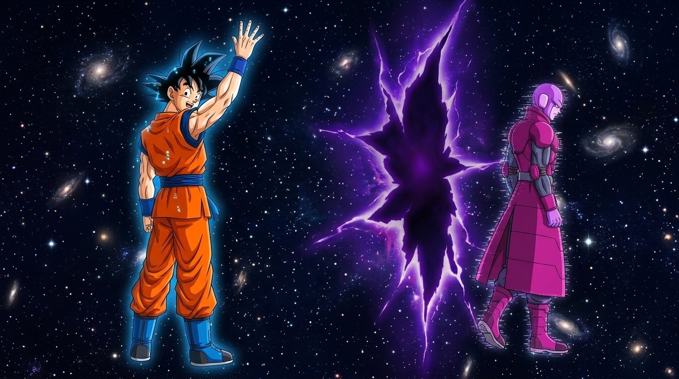Goku and Hit: The Multiversal Glitch