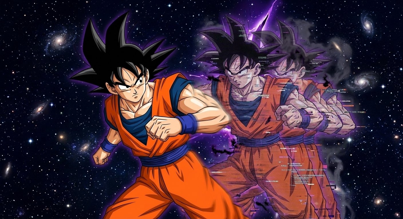 Goku and Hit: The Multiversal Glitch