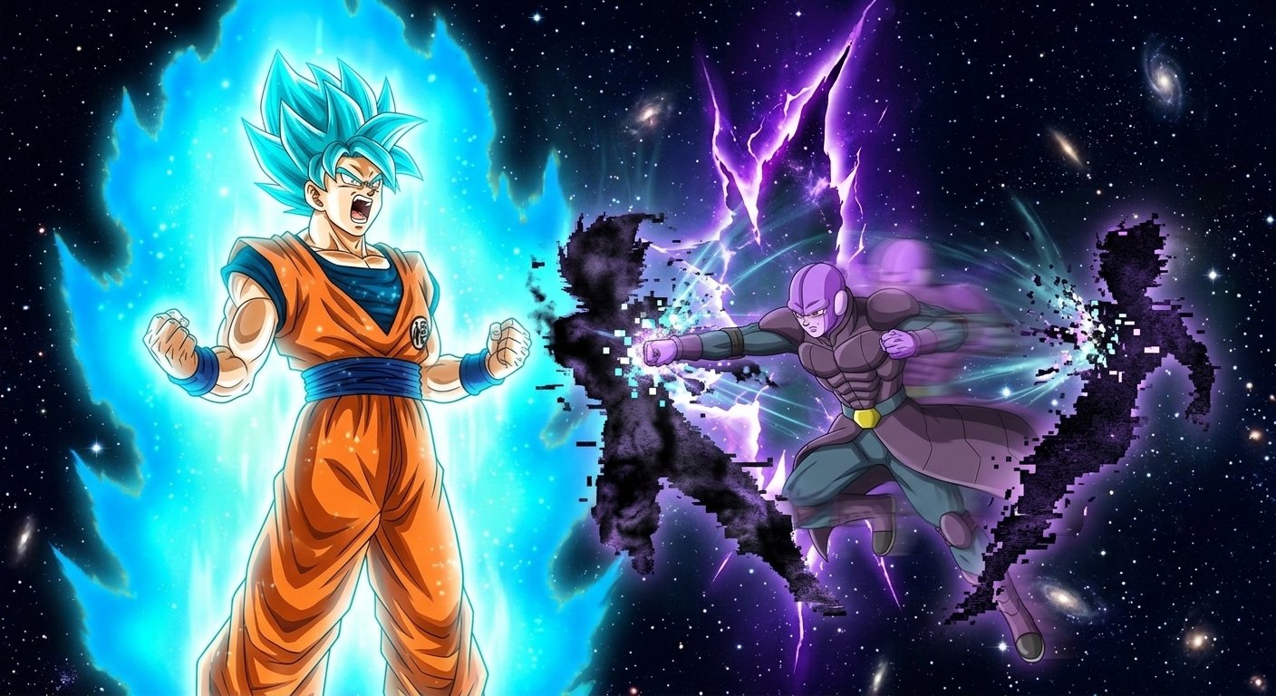Goku and Hit: The Multiversal Glitch