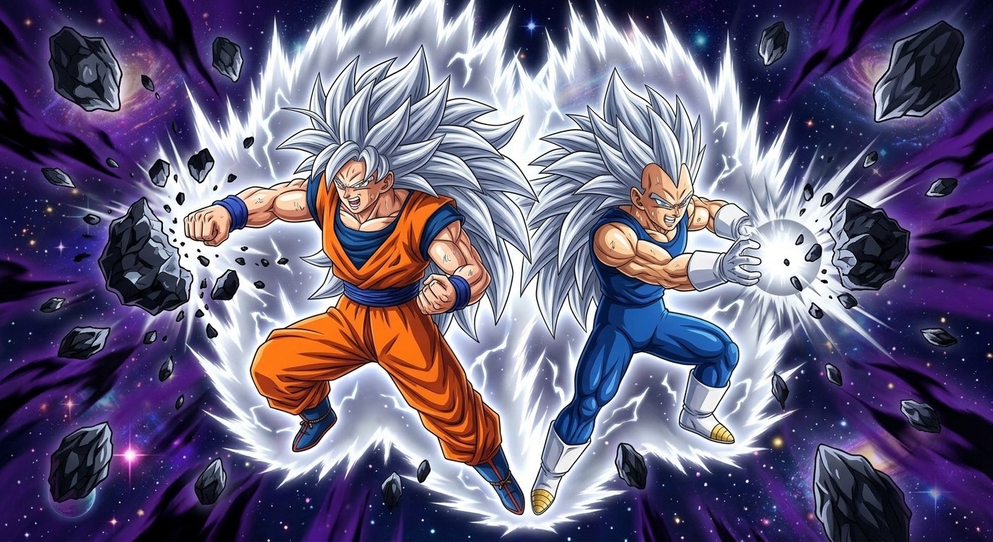 Goku and Vegeta: The Silver Light of the Void