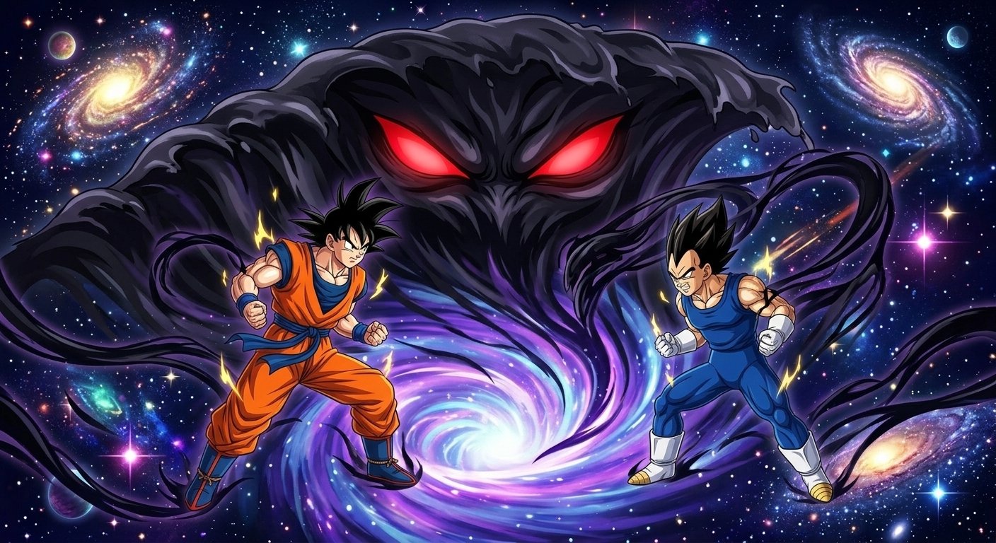 Goku and Vegeta: The Silver Light of the Void