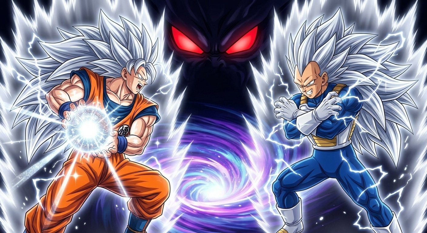 Goku and Vegeta: The Silver Light of the Void