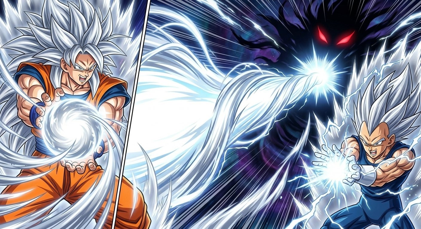 Goku and Vegeta: The Silver Light of the Void