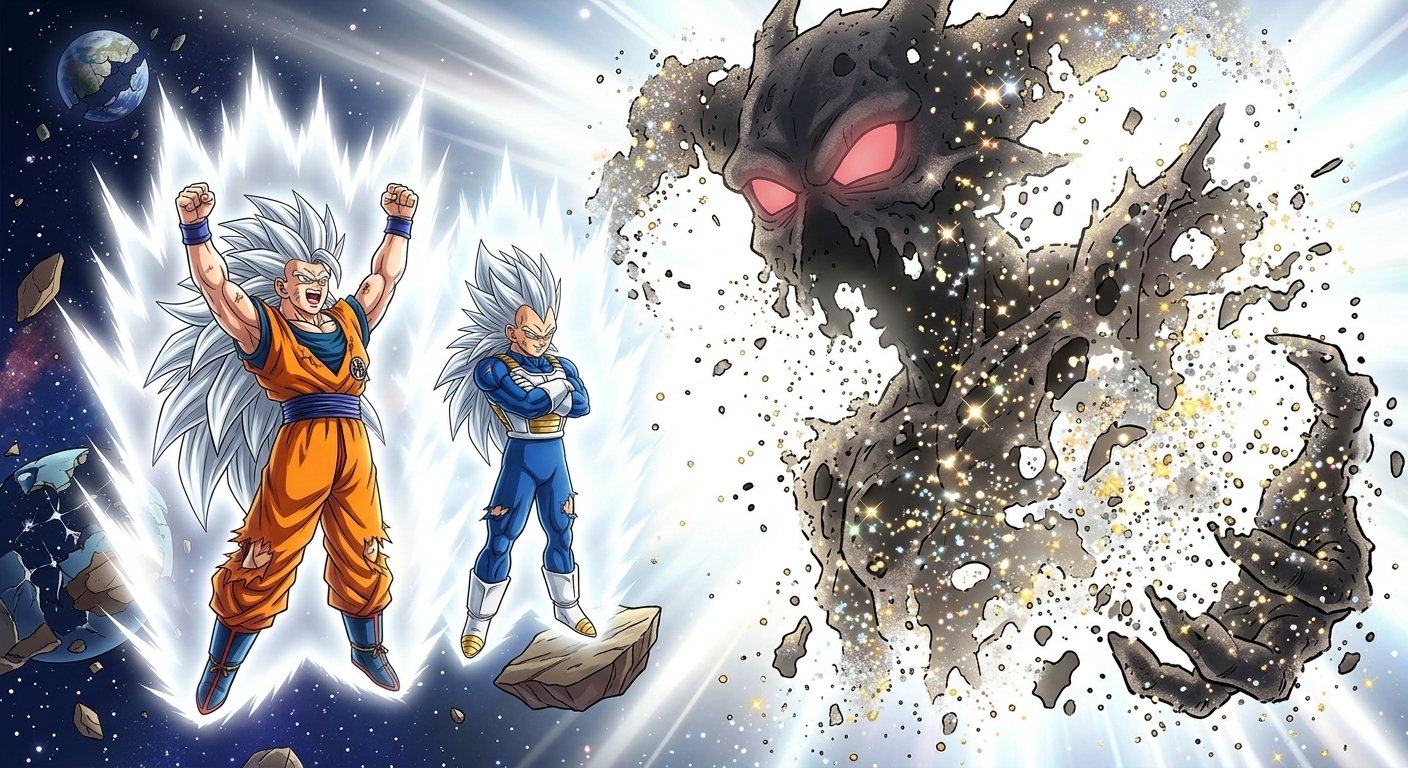 Goku and Vegeta: The Silver Light of the Void