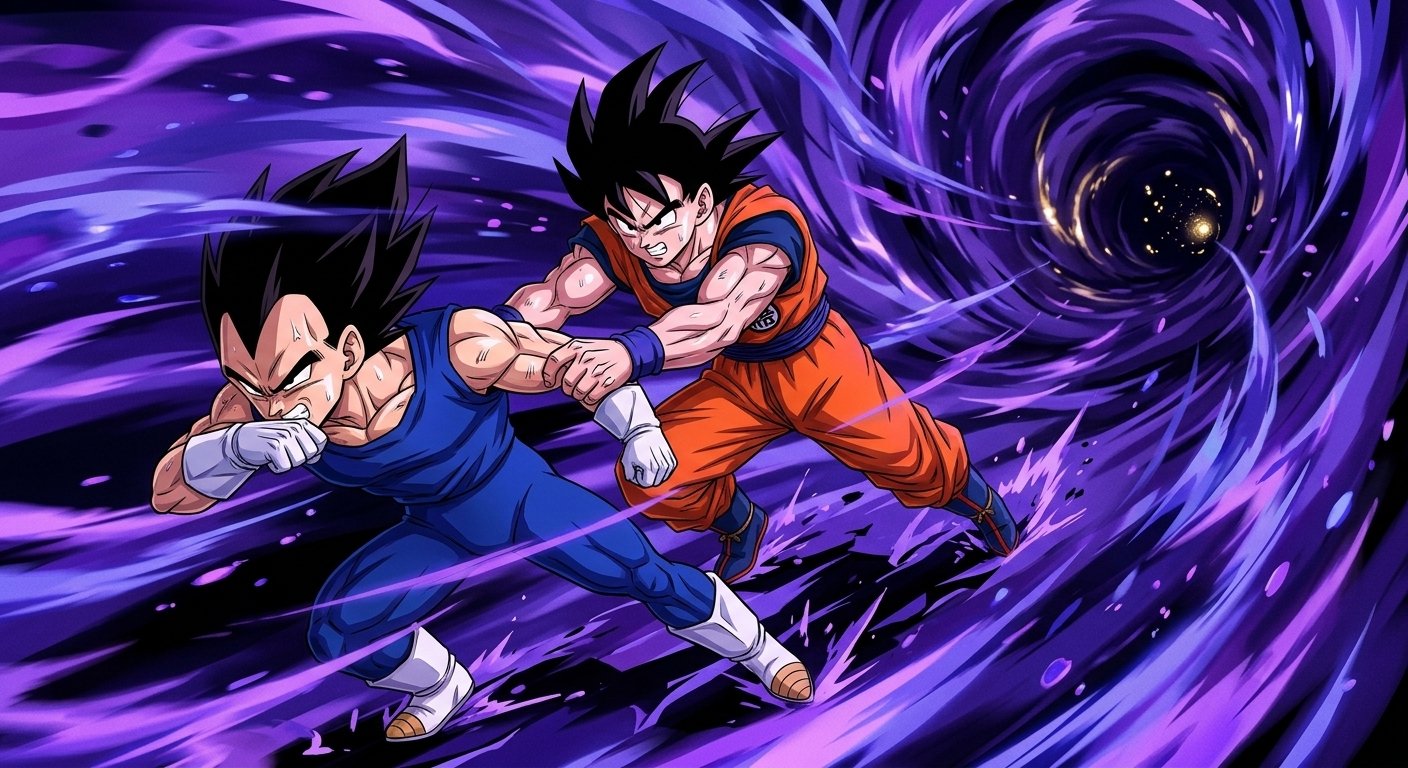 Goku and Vegeta: The Silver Light of the Void