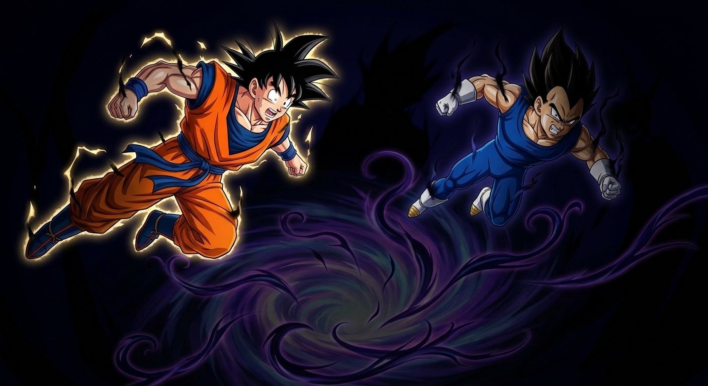 Goku and Vegeta: The Silver Light of the Void