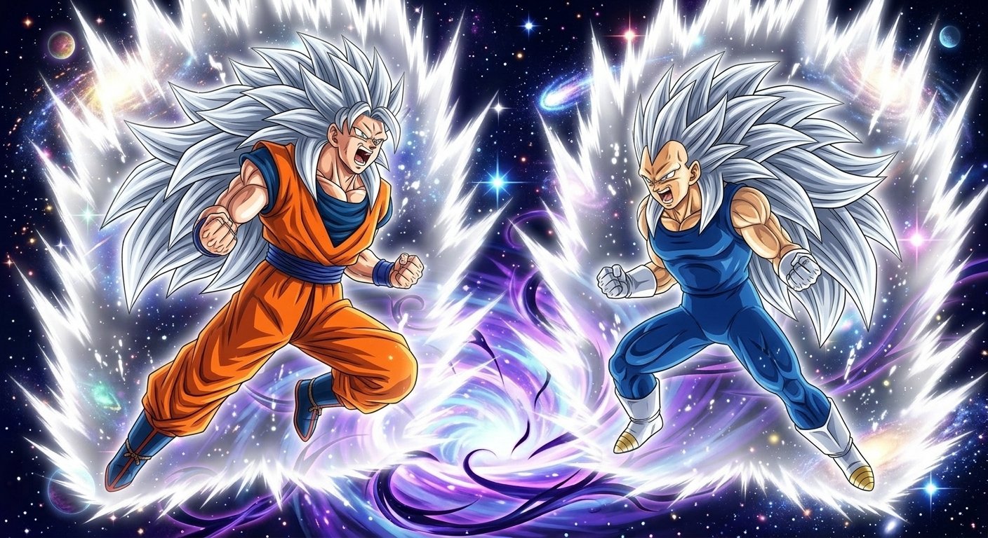 Goku and Vegeta: The Silver Light of the Void