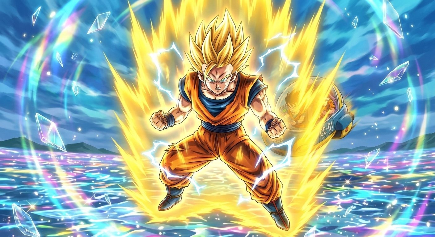 Gohan and Master Roshi in the Prism Realm